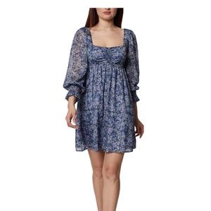 BCBG BABYDOLL FLORAL DRESS